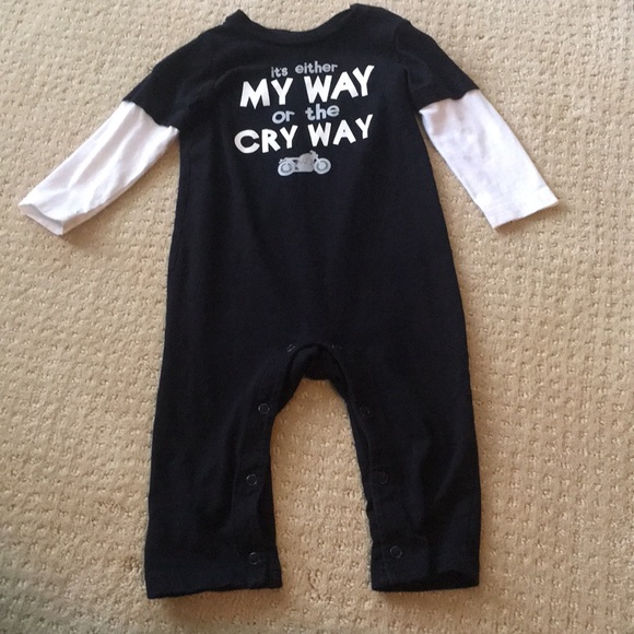 Infant 12 months novelty motorcycle onesie - Picture 1 of 5